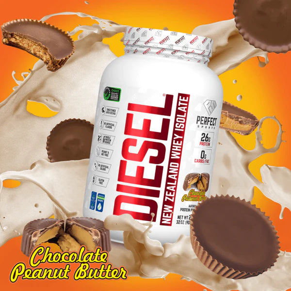 DIESEL® (2lb) Chocolate Peanut Butter - NEW ZEALAND WHEY PROTEIN ISOLATE