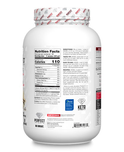 DIESEL® (2lb) French Vanilla - NEW ZEALAND WHEY PROTEIN ISOLATE